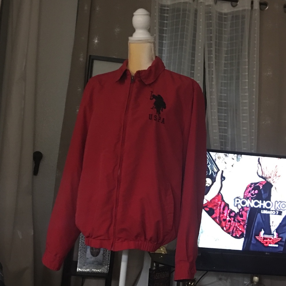 USPA WINDBREAKER JACKET BIG LOGO IN FRONT SIZE M
